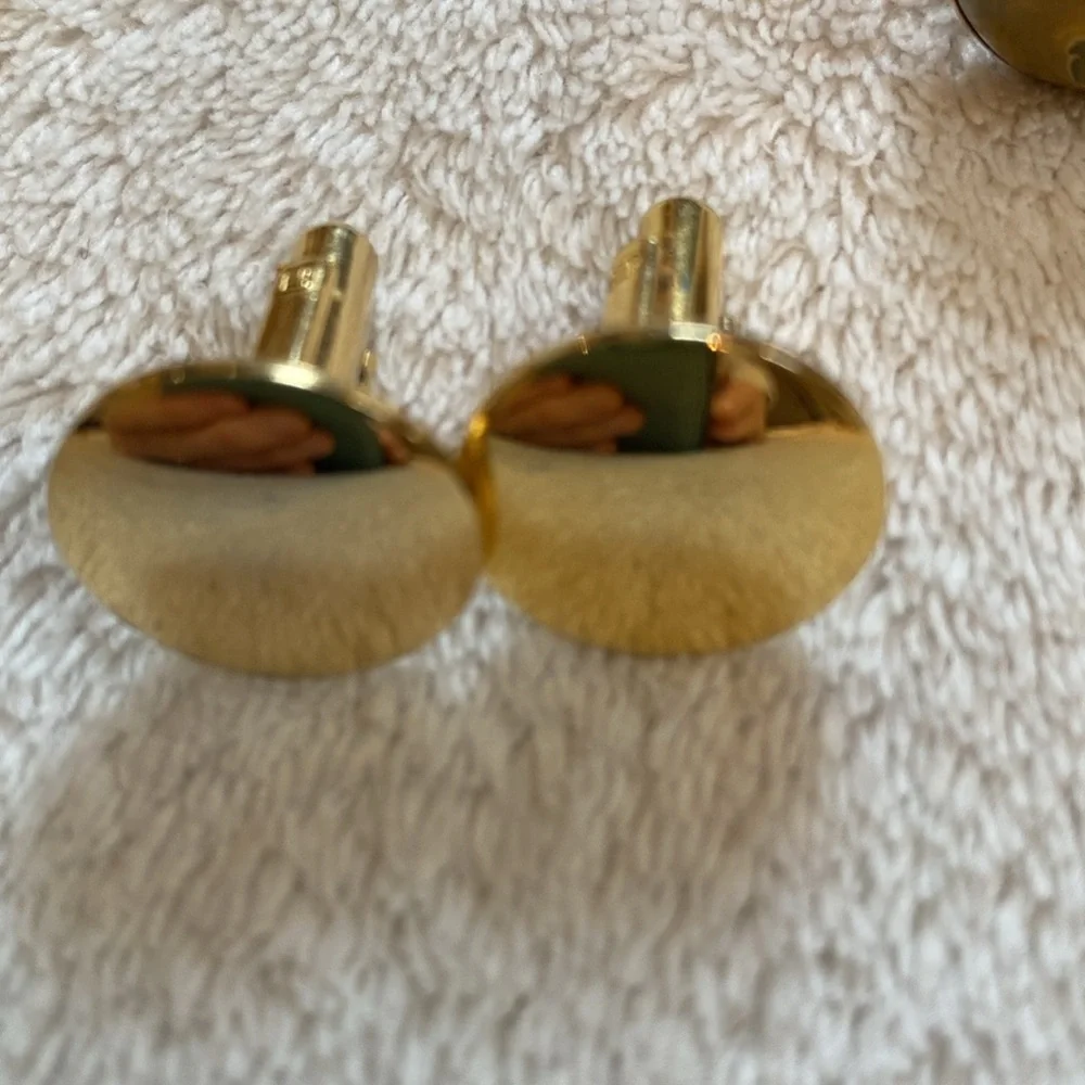 6 Pairs vintage gold tone silver tone cuff links EUC